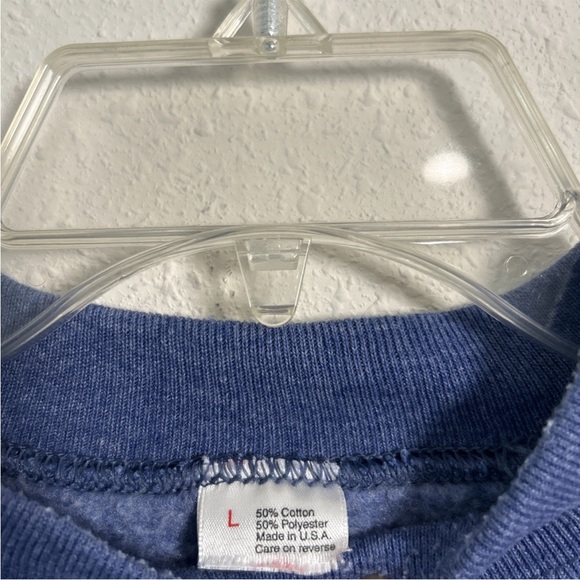 Vintage 90s Gatlinburg Tennessee Fruit Of The Loom Eagle Bear Sweatshirt Size Lg - Picture 5 of 12